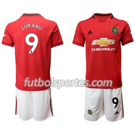 Camisetas Niños Manchester United Lukaku 9 Primera Equipacion 2019/2020